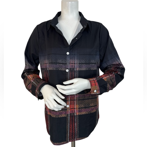 Plaid Button-Up Shirt - Picture 1 of 6